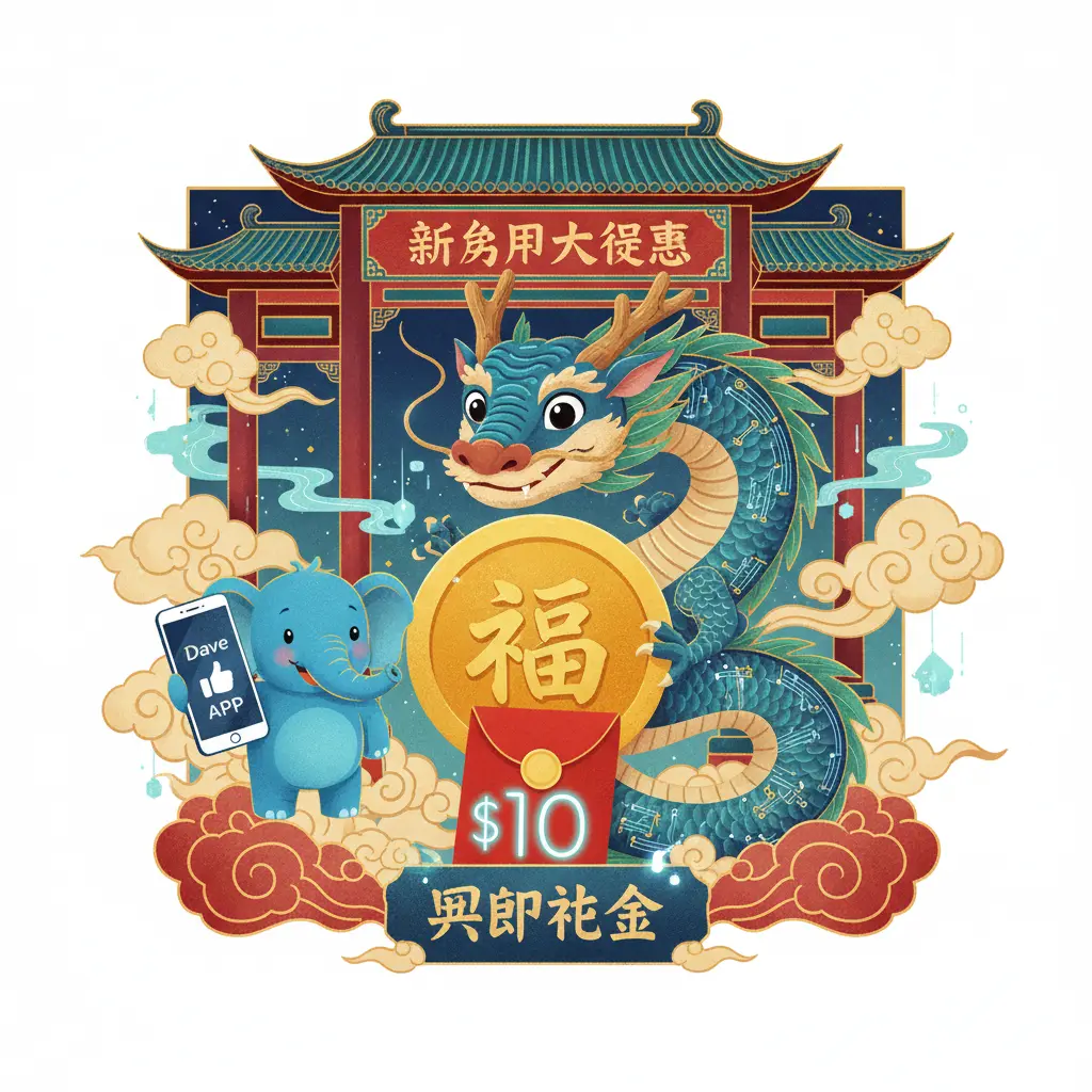 10 sign up bonus - Dave