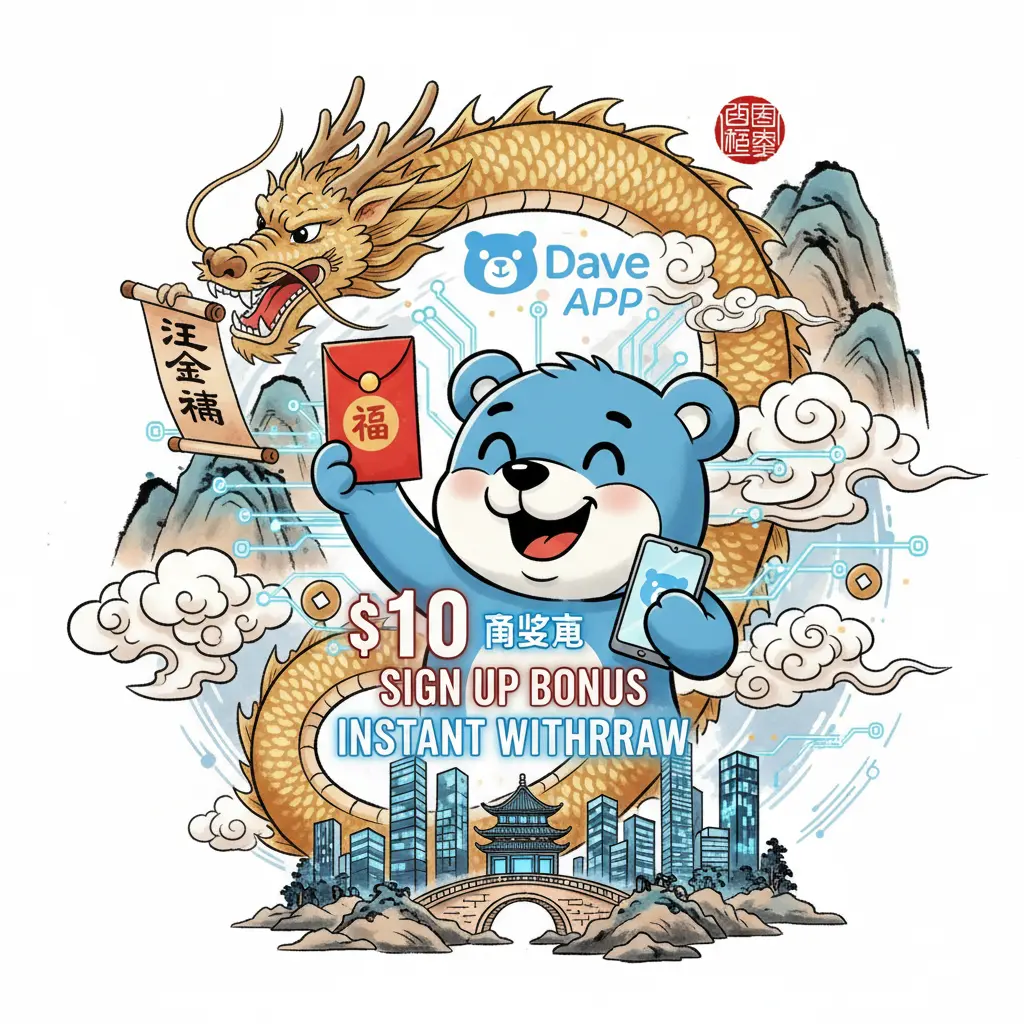 $10 sign up bonus instant withdraw - Dave